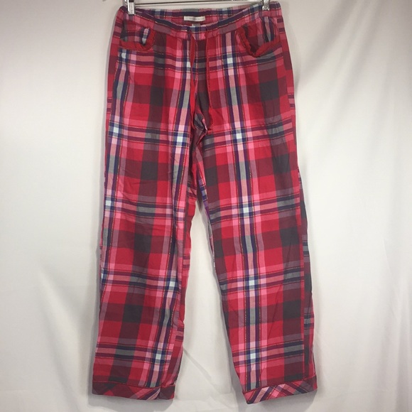 Victoria's Secret Other - Victoria’s Secret sleep pants plaid ruffle sz M